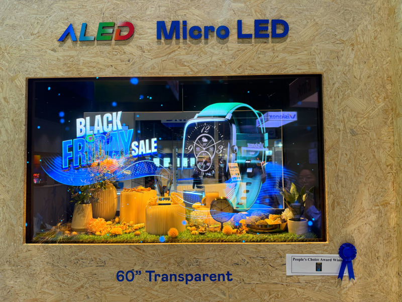 LEYU�پW(w��ng)60����͸����Micro LED�@ʾ���@&rdquo;���Micro LED���g(sh��)��(y��ng)�ê�&rdquo;����Micro LED���͸����֮�O(sh��)Ӌ���ԘO�°l(f��)�]���ԿɔUչ�ԟo�pƴ�Ӽ��g(sh��)���죬�߂�600 nitsȫ��������������60%��͸�ʼ����^NTSC 110%�ă�(y��u)���Vɫ����F(xi��n)�����������`�(y��ng)���ڸ��N����