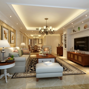 復式背景墻裝修效果圖